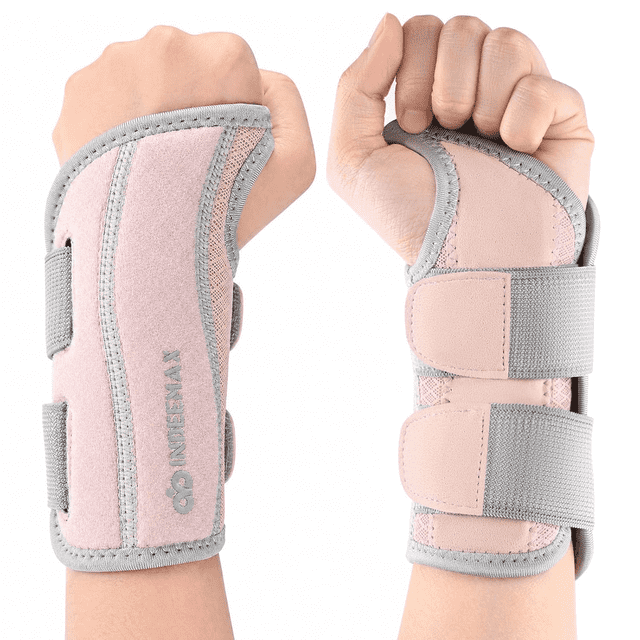 INDEEMAX Copper Carpal Tunnel Wrist Brace, Adjustable Support Splint ...