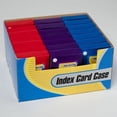thumbnail image 1 of INDEX CARD CASE 3X5 W/2 BUTTON CLOSE W/5 DIVIDERS 3AST 24PC PDQ, Case Pack of 24, 1 of 1