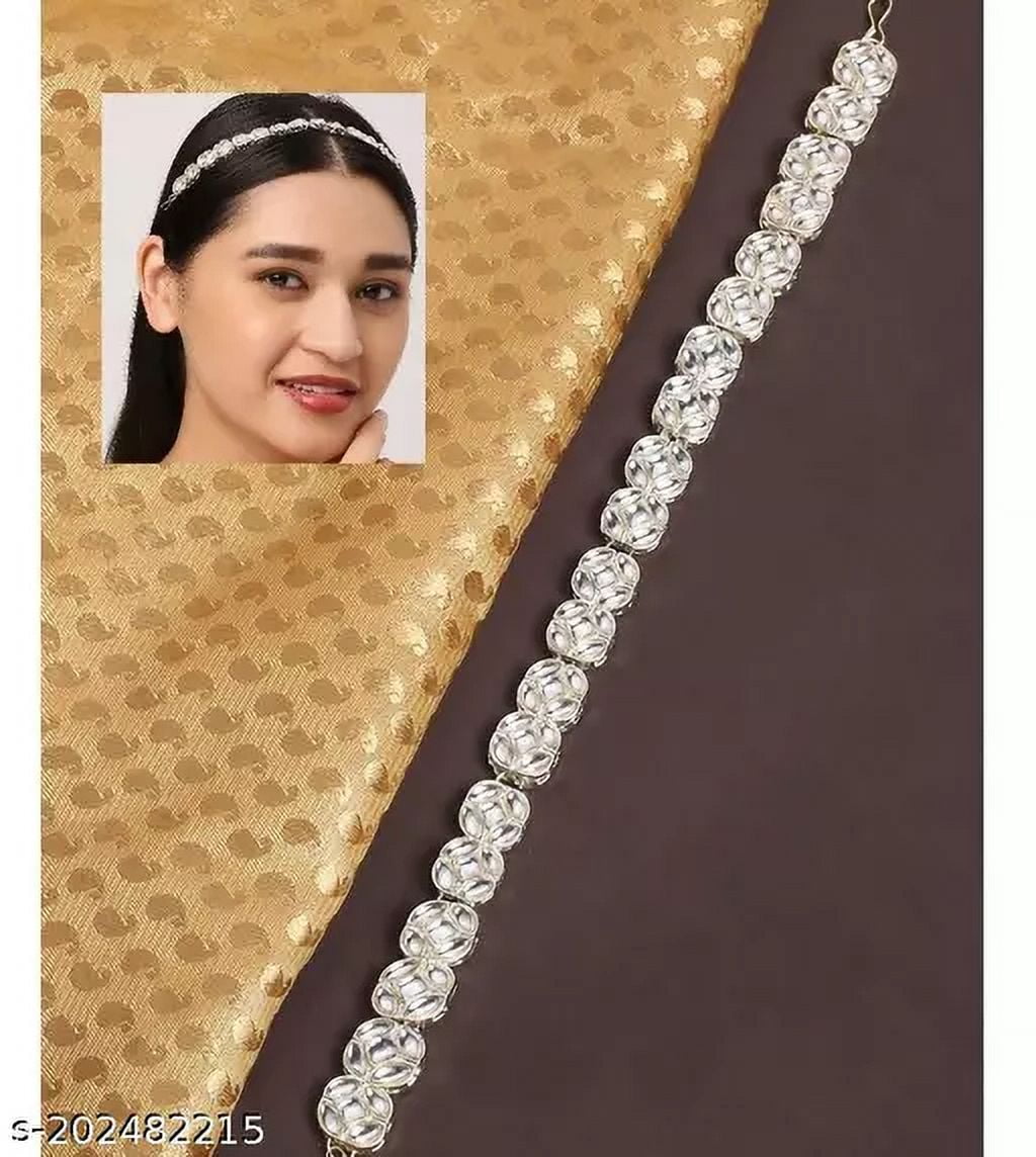 INDIAN BOLLYWOOD DESIGNER RAJPUTI JADAU KUNDAN MATHA PATTI SHEESH PATTI SHEESH PHOOL