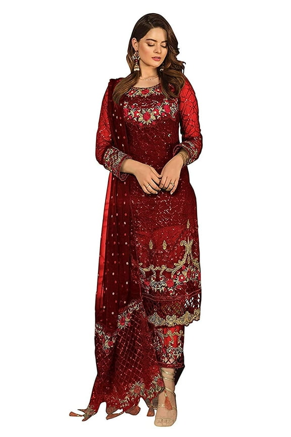 INDIAN PAKISTANI PLUS SIZE SALWAR KAMEEZ DRESS