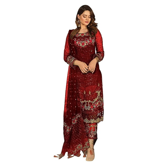 INDIAN PAKISTANI PLUS SIZE SALWAR KAMEEZ DRESS