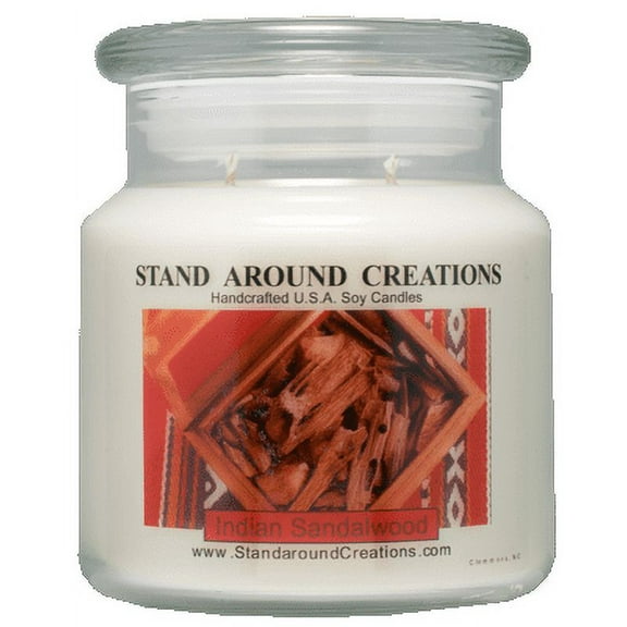 INDIAN SANDALWOOD APOTHECARY 16-OZ. ALL NATURAL SOY CANDLE