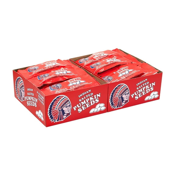 INDIAN Salted Pumpkin Seeds, 0.31 oz, 36 Count, 2 Pack