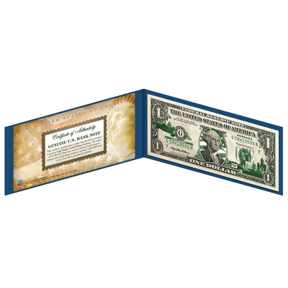 INDIANA State $1 Bill *Genuine Legal Tender* U.S. One-Dollar Currency *Green*