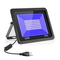 thumbnail image 1 of INDMIRD 100W LED UV FloodLight Modern Waterproof IP66 Spotlight Ultraviolet Light Switch Porch Garden Patio Exterio Garage Party Lamp, 1 of 8