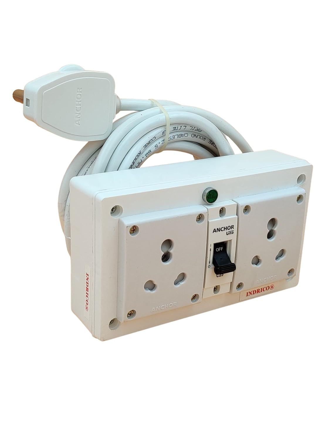 INDRICO 16A Electric Multi Outlet Extension Board Box With Mcb For ...