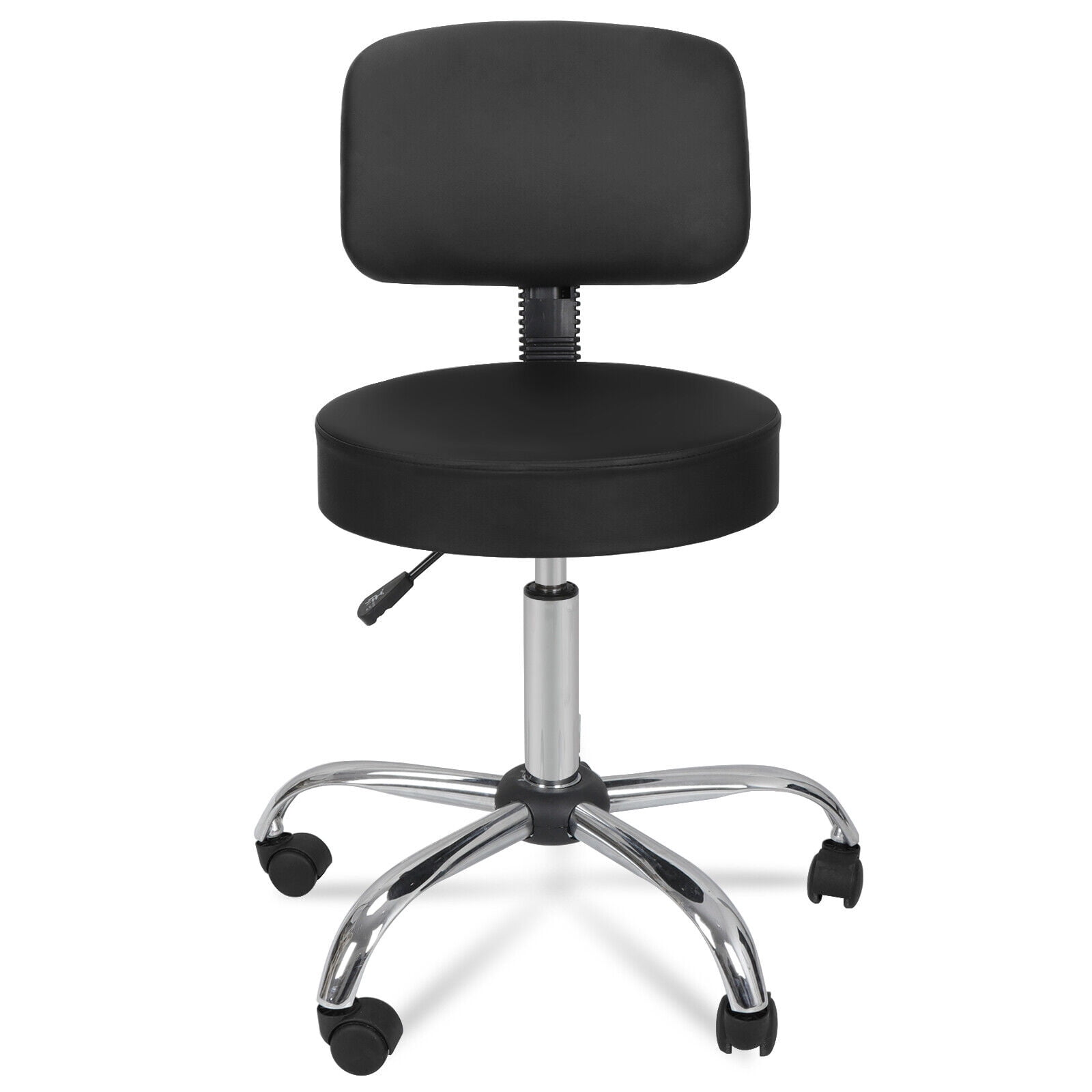 INDSUMOT Swivel Salon Spa Stool Chair with Back Support Adjustable