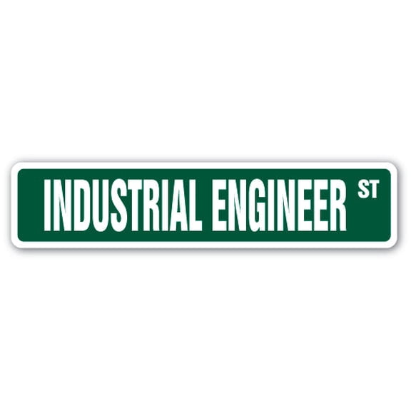 INDUSTRIAL ENGINEER Street Sign city code engineering designer draftsman | Indoor/Outdoor |  18" Wide