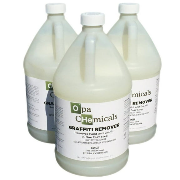 INDUSTRIAL STRENGTH GRAFFITI REMOVER 1 GALLON BIODEGRADABLE OPA CHEMICALS