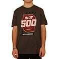 thumbnail image 1 of Indy 500 Mens Shield & Racecar Graphic T-Shirt, Grey, Large, 1 of 5