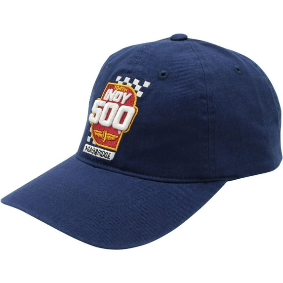 Indy 500 Mens Solid With Logo Baseball Cap, Blue, One Size