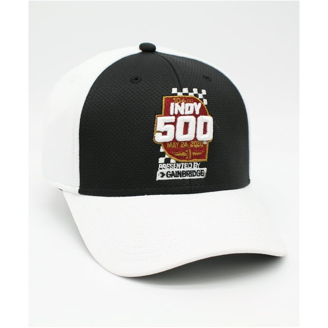 INDY 500 Mens This Is May Fitted Baseball Cap, White, S/M