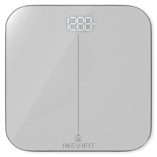 INEVIFIT DIGITAL KITCHEN SCALE, Highly Accurate Multifunction Food Scale 13  lbs 6kgs Max, Clean Modern Black with Premium Stainless Steel Finish.  Includes Batteries & 5-Year Warranty 
