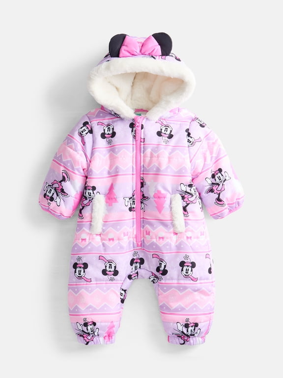 Baby Girls Printed Pram with Hood, Size 0/3M-6/9M