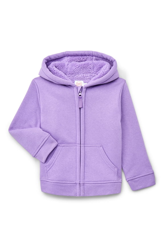 Toddler Fleece Zip Hoodie, Size 12M-5T