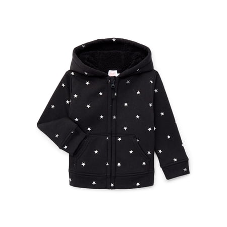 Wonder Nation Toddler Fleece Zip Hoodie, Size 12M-5T