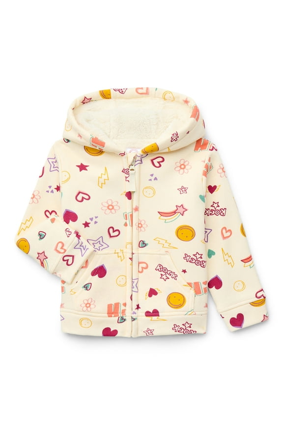 Toddler Fleece Zip Hoodie, Size 12M-5T