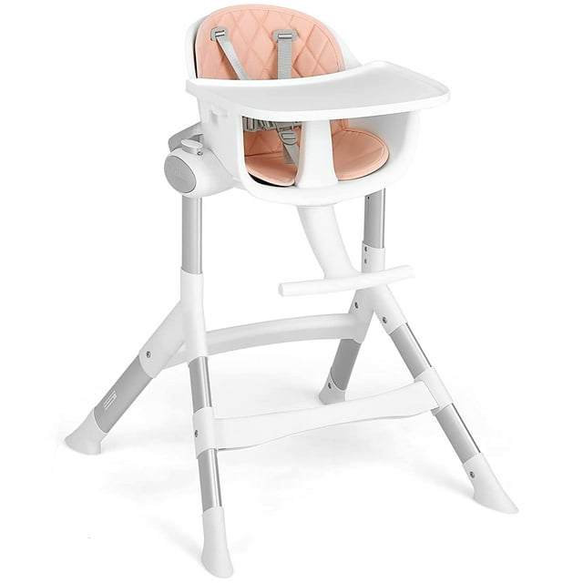 INFANS Baby High Chair, Modern Convertible Design Highchair with