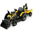 thumbnail image 1 of Infans 3-in-1 Kids Ride On Excavator Bulldozer 12V Electric Tractor Remote w/ Trailer, 1 of 7