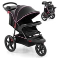 thumbnail image 1 of INFANS Jogging Stroller, Jogger Travel System with Shock Absorbing Suspension Dining Plate Cup Holder Adjustable Backrest, Lightweight Baby Strollers for Newborn, 1 of 9