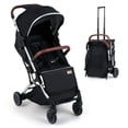 thumbnail image 1 of INFANS Travel Stroller, Lightweight Compact Baby Stroller for Airplane with One-Hand Fold, Multi-Position Recline, Canopy, 4 Wheel Suspension, Storage Basket, 1 of 9