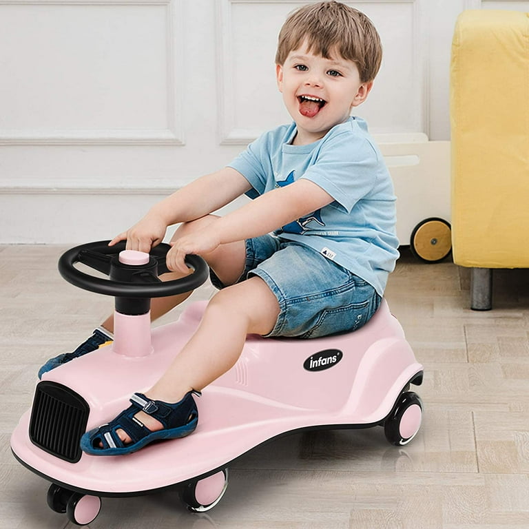 Led wheel swing cheap car ride on