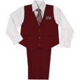 thumbnail image 1 of INFANT, TODDLER & BOY  WEDDING FORMAL PARTY VEST SUIT BURGUNDY sz: 3M 6M-12 14, 1 of 4