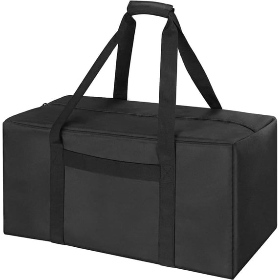 INFANZIA 24" Sports Duffle Bag - 53L Travel Duffel Tote Bag with Upgrade for Weekender Sports, Gym,, Durable & Water Resistant, Black