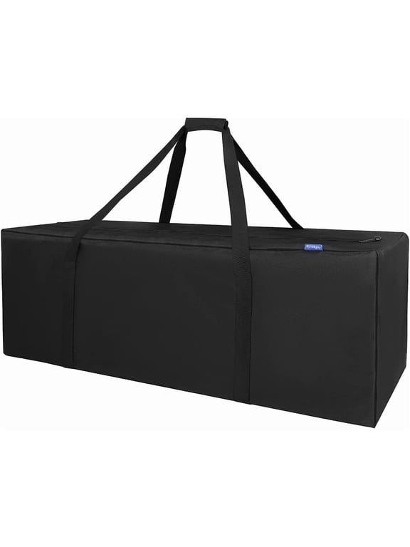 Adult 42" Sports Duffle Bag, Durable & Water Resistant, Extra Large Travel Duffel Luggage Bag, Black,