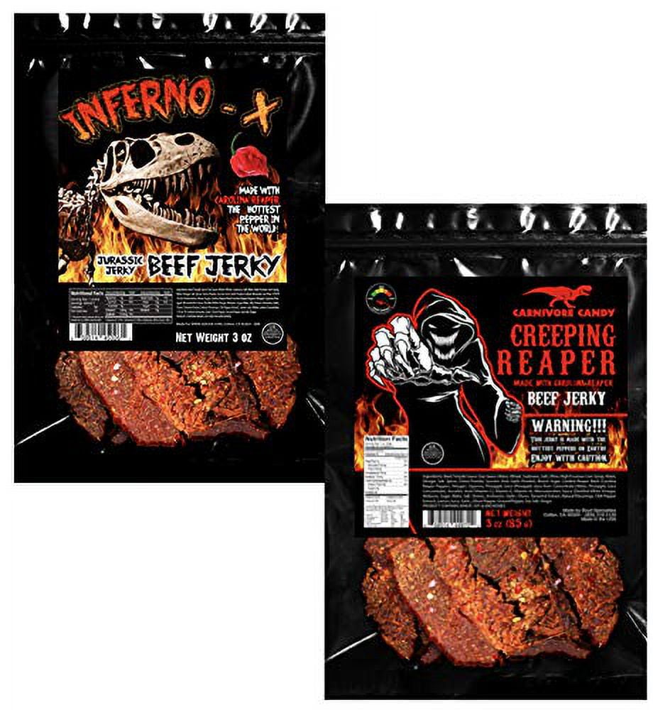 INFERNO X and Creeping MMF7 Reaper Jerky Jurassic Jerky Candy