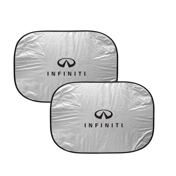 INFINITI Logo Dual Panels Easy Folding Windshield Sun Shade for Cars Small SUVs