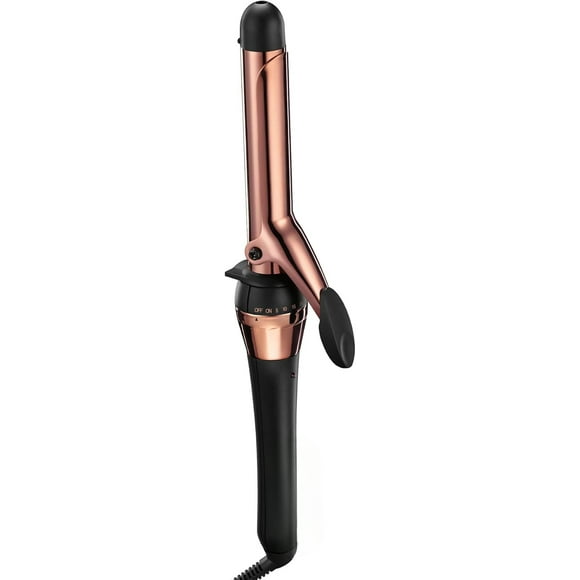 INFINITIPRO 1-inch Curling Iron, 1-Inch, 1-inch barrel, Titanium, for use on short, medium, and long hair, Rose Gold, produces classic curls