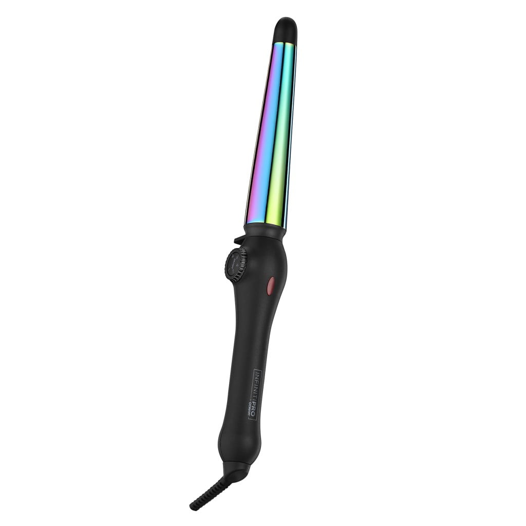 INFINITIPRO BY CONAIR Rainbow Titanium 1.25 Inch to 3 4 Inch Tapered Curling Wand CD353