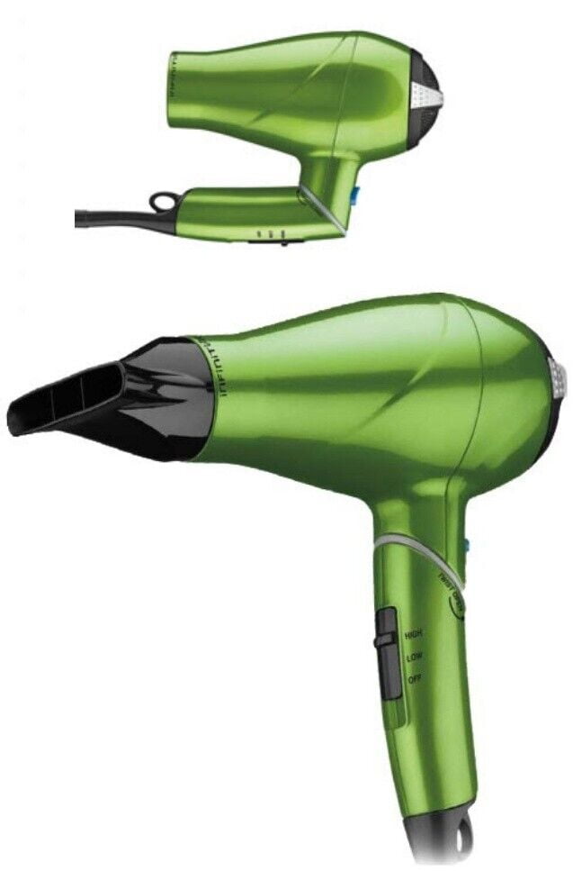 INFINITIPRO BY CONAIR Travel Hair Dryer with Twist Folding Handle