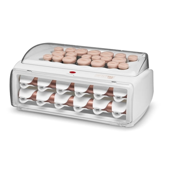 INFINITIPRO BY Ceramic Flocke - Hot Rollers for Long, Meium, an All Hair Curler Roller Clips Inclue 1 1/4-inch, 1-inch, 3/4-inch