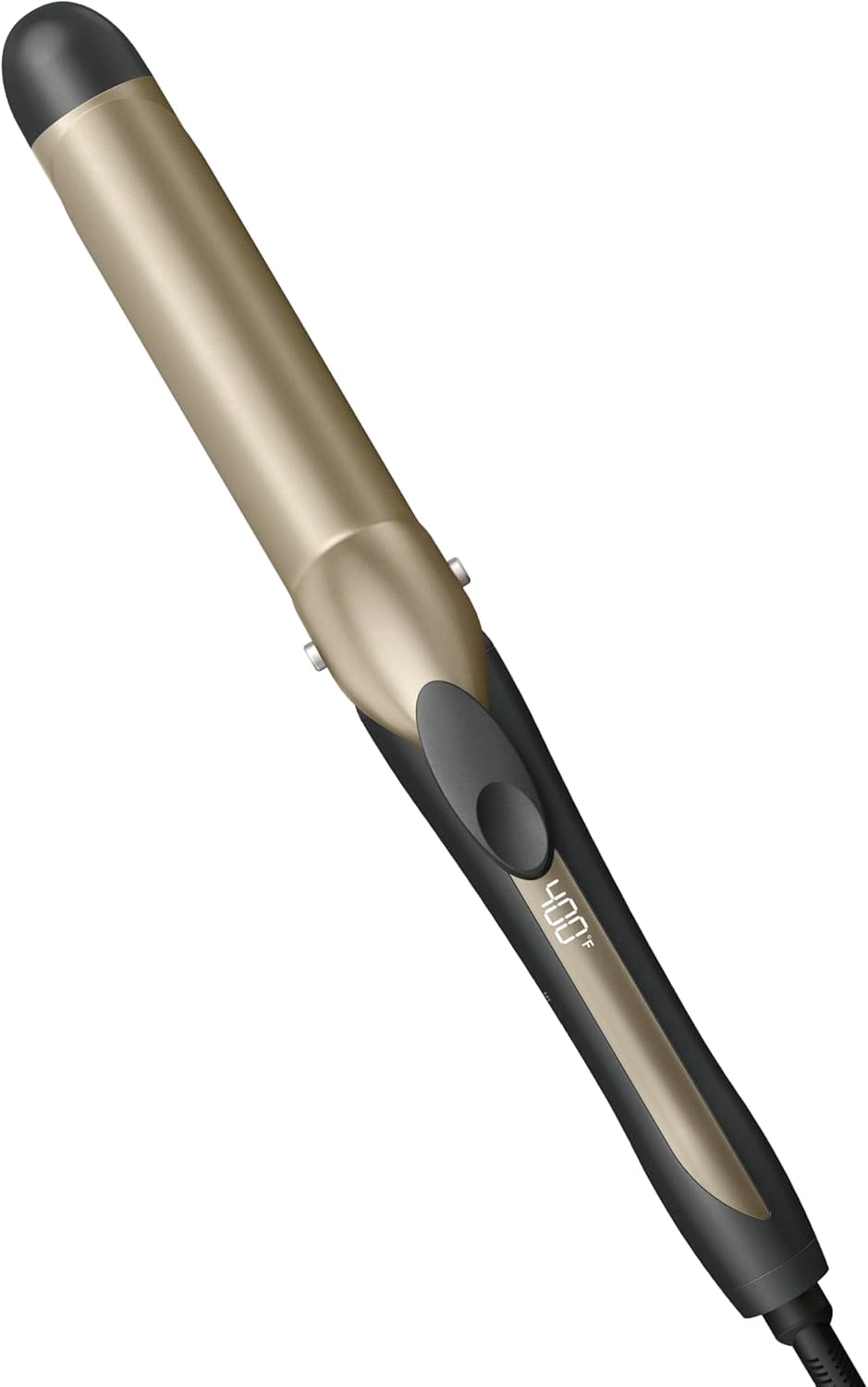 INFINITIPRO BY CONAIR Tourmaline Ceramic 1¼-Inch Curling Iron, 1¼-Inch Barrel Produces Loose Curls, Hair Curler for Use on Medium and Long Hair, Dark Gray