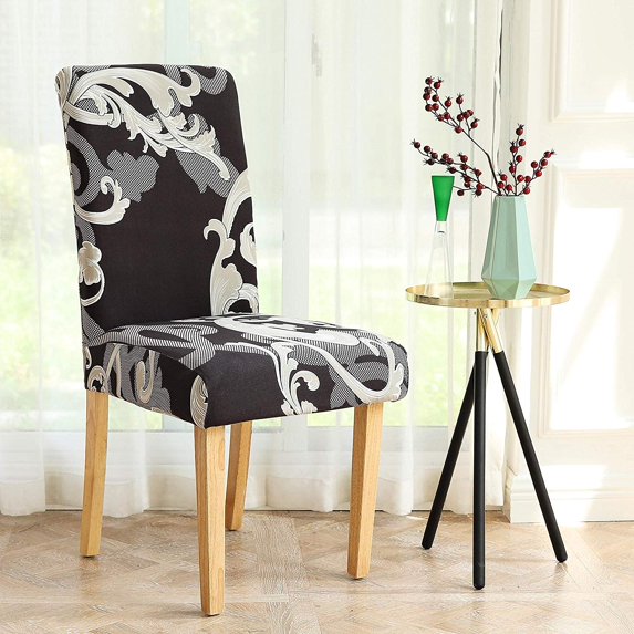 INFINITY COLLECTION Spandex Fabric Stretchable Elastic Slipcovers for Chairs Protector Cover Removable Washable for Dining, Kitchen, Party, Hotel, Restaurant