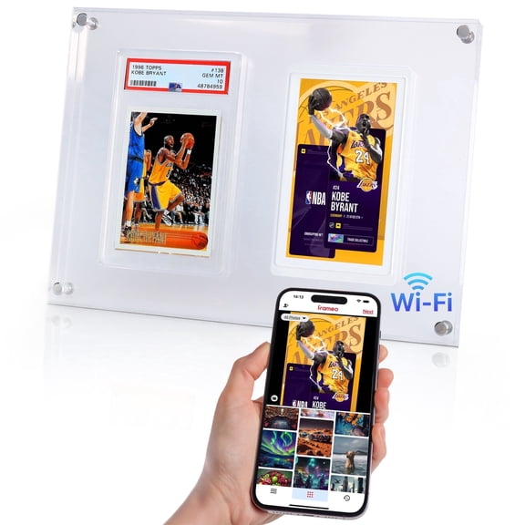 INFINITY PIECES Fandom Frame Wi-Fi Digital Photo Frame and Trading Card Display Case
