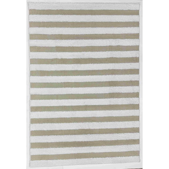 Planet Rugs Modern Stylish Area Rug, 5'2" x 7'5", Beige, Fade Resistant