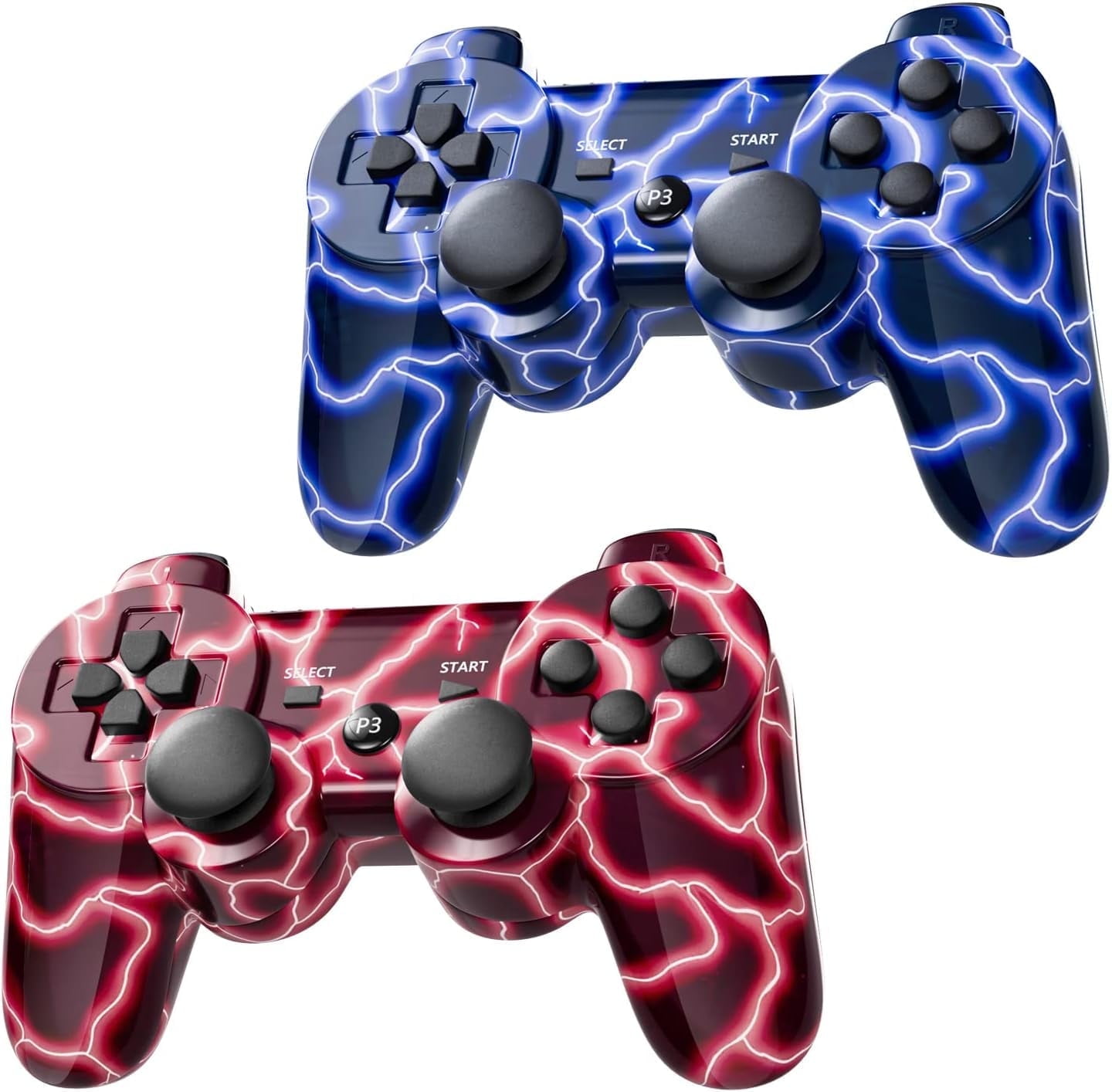 INFISU Wireless Bluetooth Gamepad for PlayStation 3 with Double