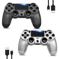 INFISU 2Pack PS4 Wireless Controllers, Bluetooth Gamepad for