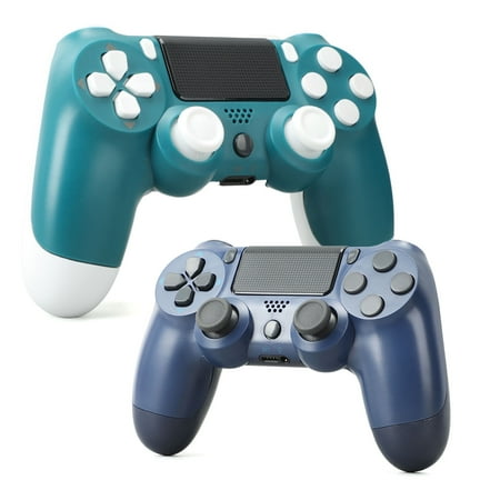 INFISU 2 Packs Wireless Controller for P4,Bluetooth Controller Remote for PS-4,Rechargeable Gamepad Compatible with P4/Slim/Pro