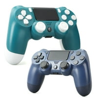 INFISU 2 Packs Wireless Controller for P4,Bluetooth Controller Remote for PS-4,Rechargeable Gamepad Compatible with P4/Slim/Pro