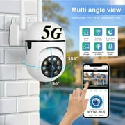INFISU 5G Wireless Smart Camera 1080p Indoor/Outdoor Security with Motion Detection, White
