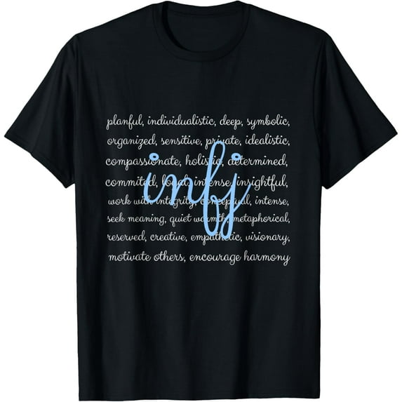 INFJ Personality Type Introvert Description Traits Funny Creative Graphic T-Shirt