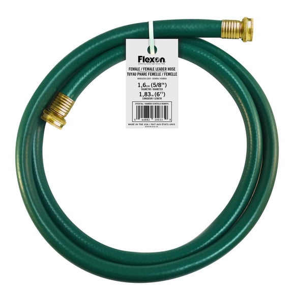 Flexon Female & Female 5/8 in. D X 6 ft. L Light Duty Leader Hose