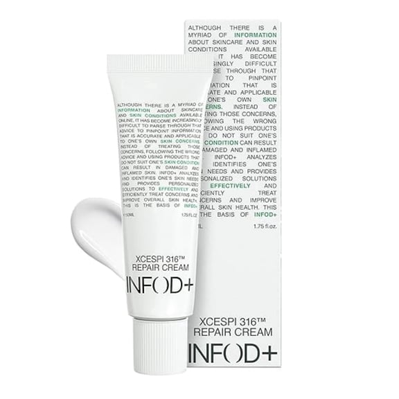 INFODPLUS Sensitive Skin Moisturizer Face Cream with Ceramide and Panthenol, 1.69 fl oz, 50ml