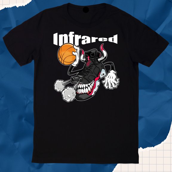 INFRARED Fly Kicks Salesman BLACK Men Girl Round Neck Short Sleeve T-Shirt T1