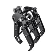 INFRONT Mechanical Log Grapple Attachment for 1-1.8 Ton Mini Excavator, 500mm Wide Heavy Duty Manganese Steel Digger Grab Clamp