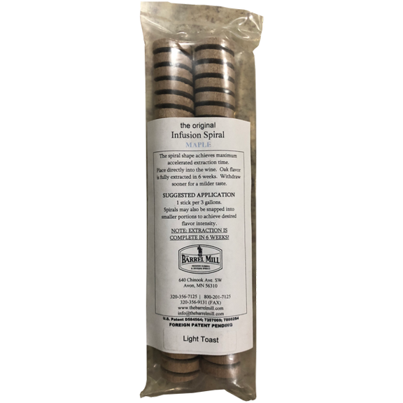 Barrel Mill Infusion Sugar Maple Toast Spirals